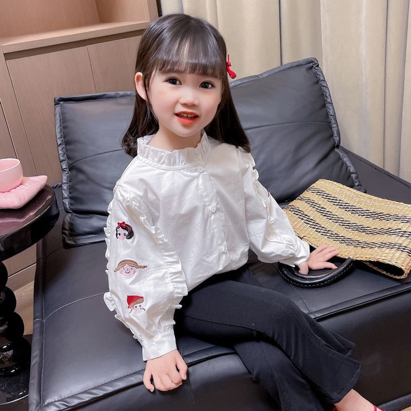 Picture of cuk girls fashionable college cartoon attire girls spring and autumn new western style princess style sweet shirt