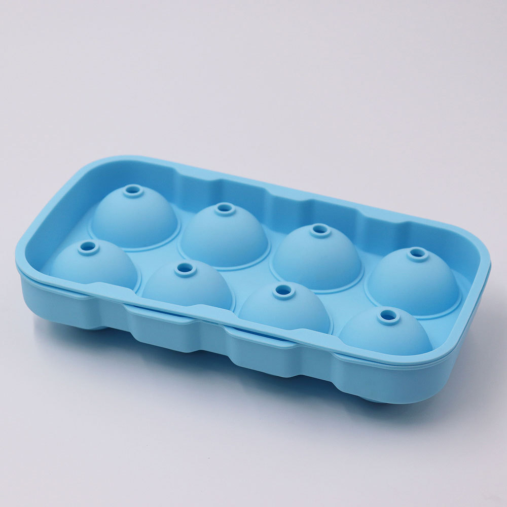 Picture of Amazon Direct Supply 8-hole Silicone Ice Ball Mold Cross-border Platinum Silicone Ice Block Mold Bar Round Ice Mold