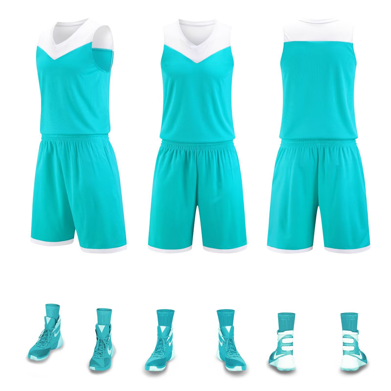 Picture of New in stock basketball uniform suit men's competition team uniform adult children training basketball uniform vest outdoor sports