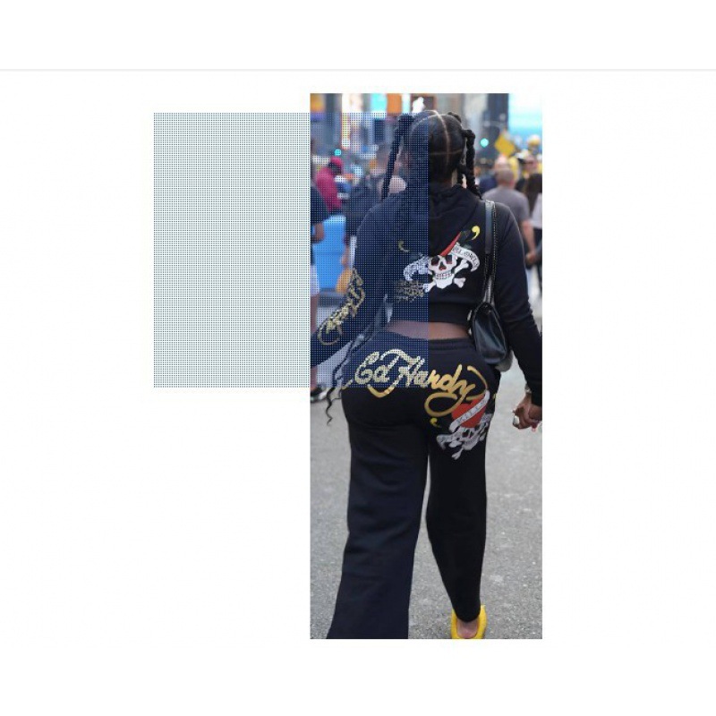 Picture of 2024 Amazon European and American Clothing Cross-Border Foreign Trade Casual Street Printing 2-Piece Bestie Outfit Multi-Color Suit