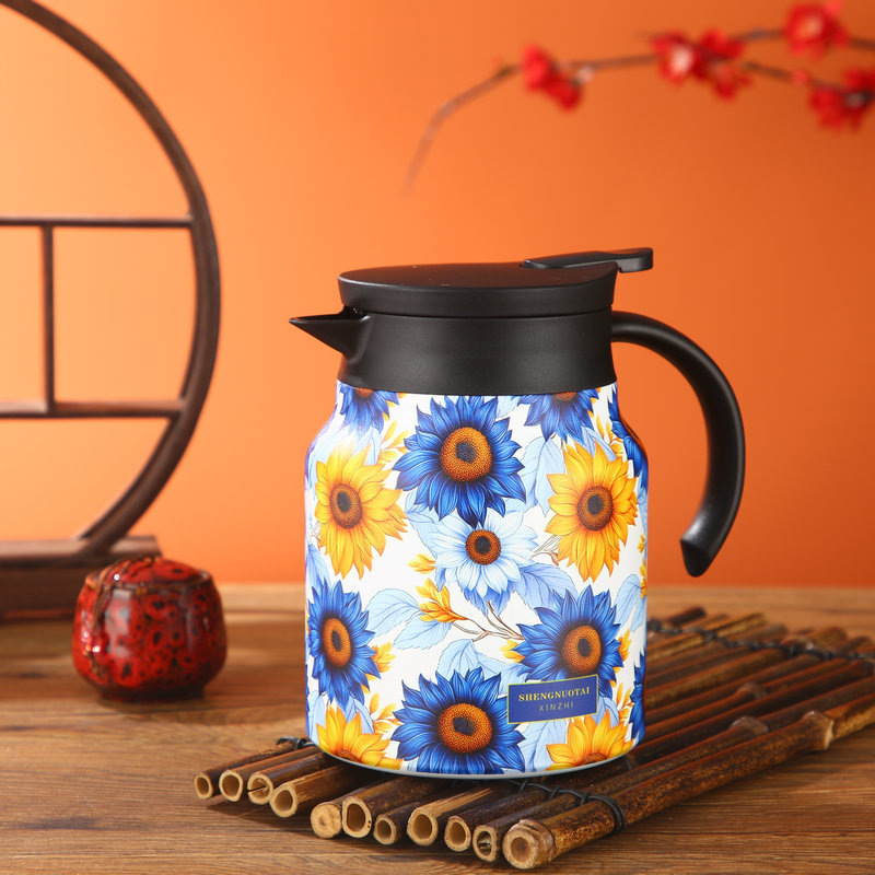 Picture of New super large capacity 316 stainless steel stewed teapot smart household pot handle insulation pot gift pot