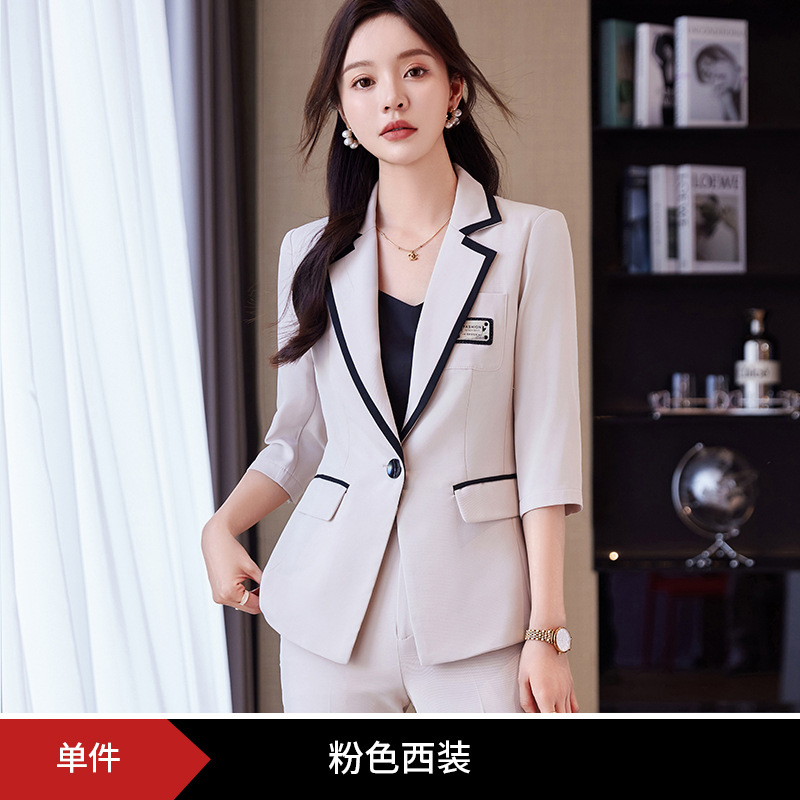 Picture of Casual Fashion Suit suit Pants Women's Spring and Autumn New Temperament Goddess Fan Professional Wear Small Suit Work Clothes