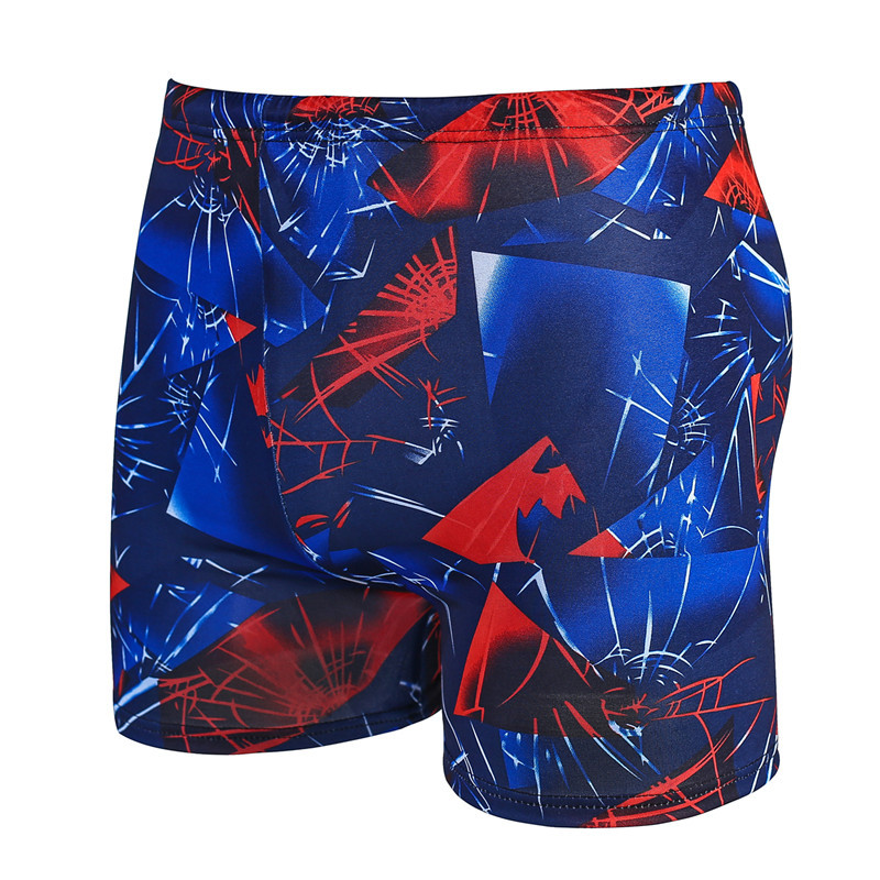 Picture of Factory wholesale men's swimming trunks swimming pool hot spring color many drawstring plus fat size fat men's boxer swimsuit