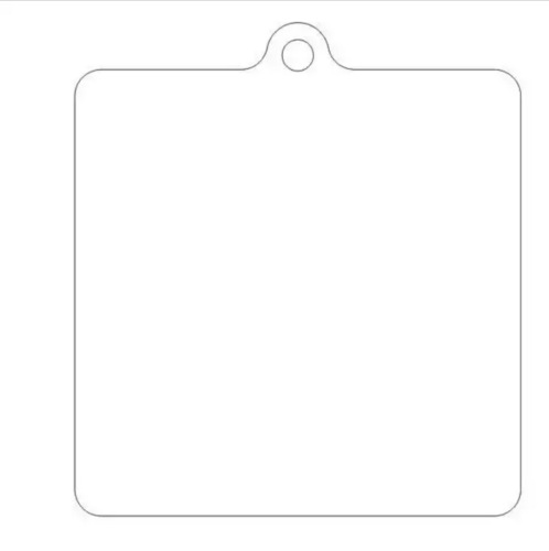 Picture of Cross-border transparent acrylic chip goo card DIY goo plate handmade keychain pendant organic glass blank embryo round