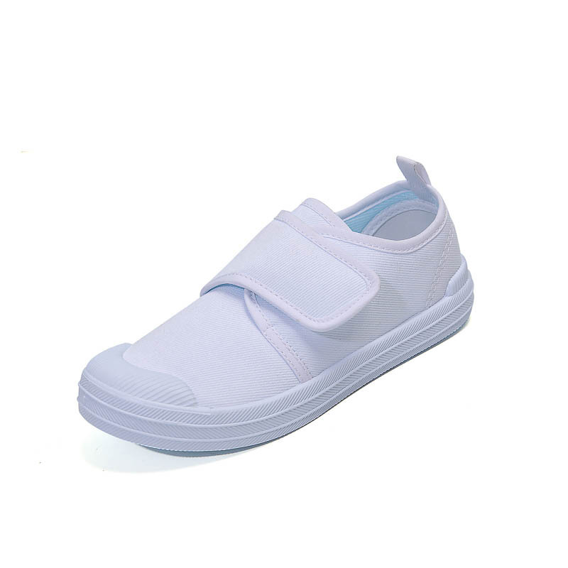 Picture of Children's Shoes Kindergarten Indoor Shoes Dance Shoes Boys and Girls Velcro White Cloth Shoes for Students Children Small White Shoes Batch