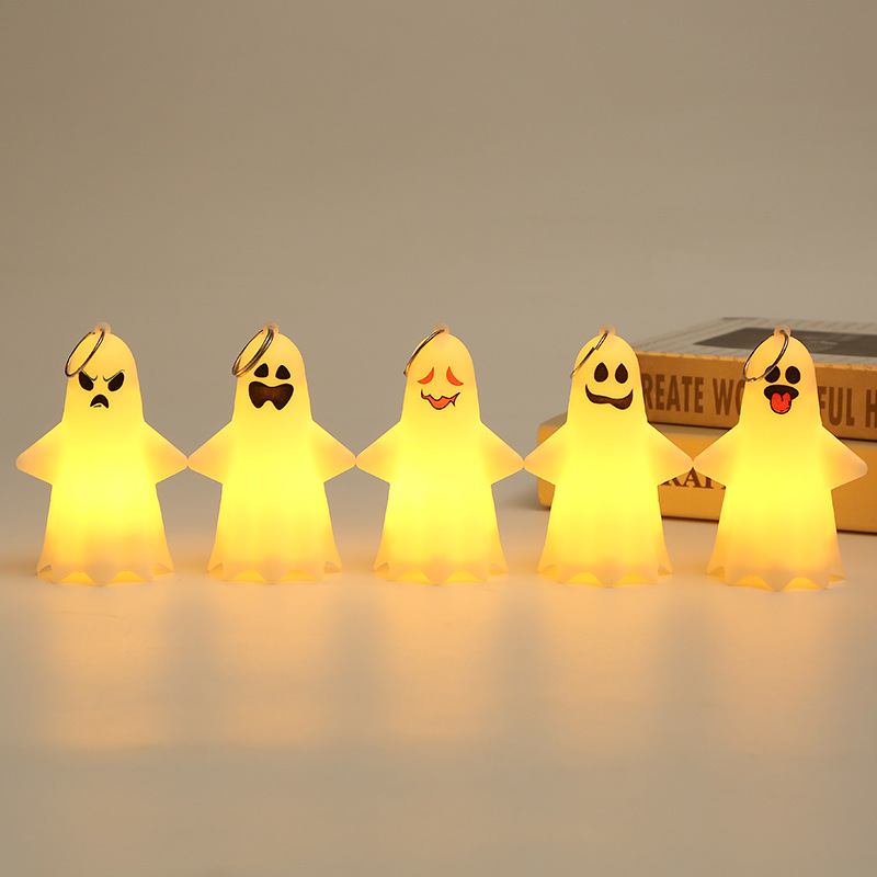 Picture of halloween Decoration Ghost Pendant Portable Small Ghost Night Light Troublemaker halloween Party Props