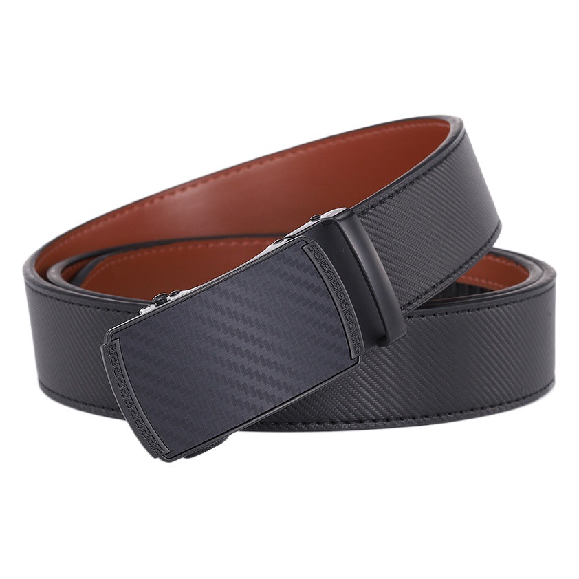 New Genuine Leather Belt Men's Cross-Border Fashion Belt Men's High-End Niche Light Luxury Men's Simple and Versatile Wholesale