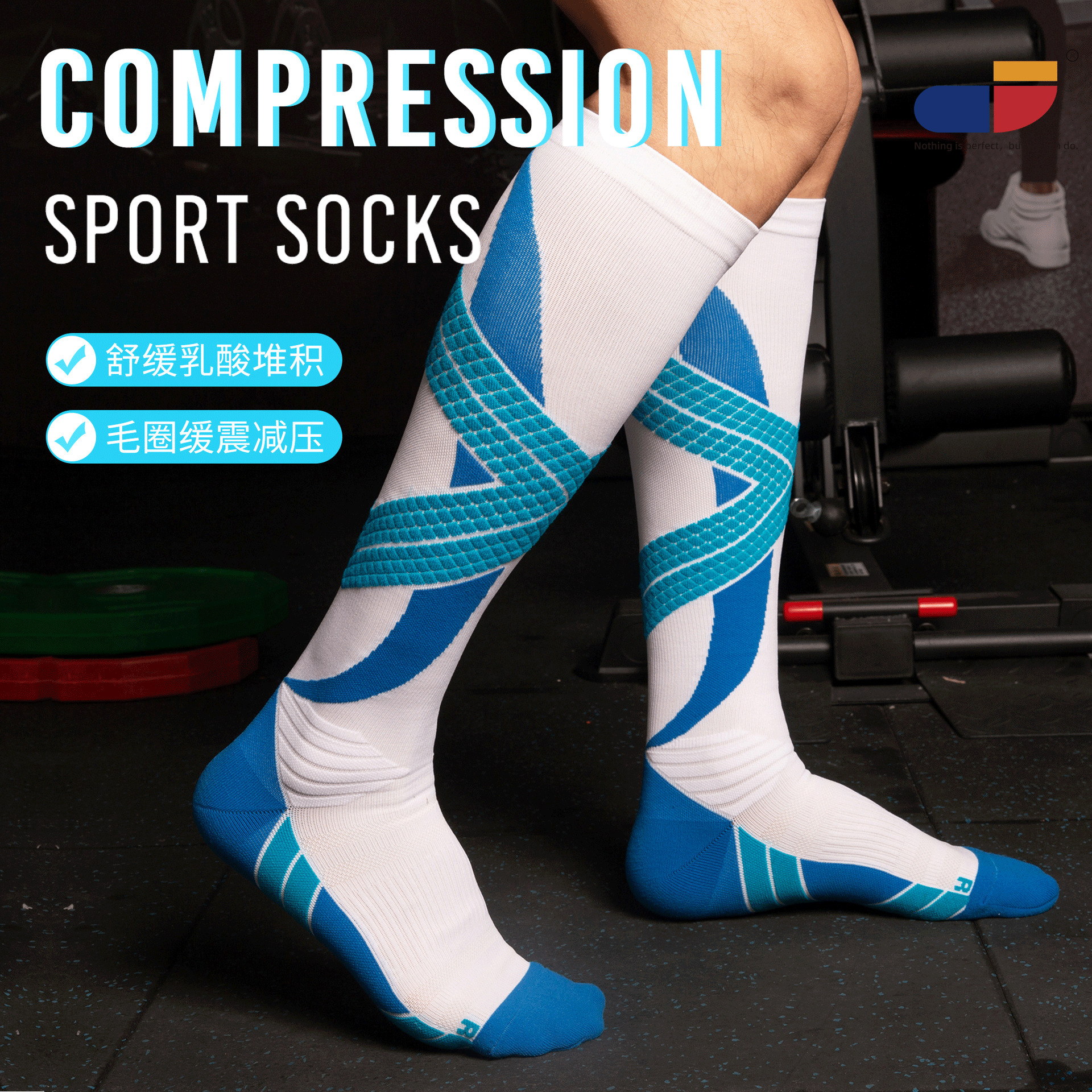 Cross border hot sale compression socks Compression stockings long tube calf socks professional sports compression socks