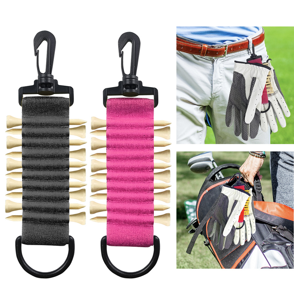 New golf Velcro skull blank double-sided hanging gloves Velcro golf TEE clip