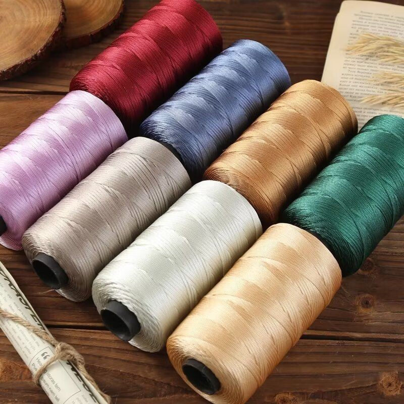 Ice silk thread mercerized cotton linen flat belt woven diy hand-woven cushion shoes spring and summer sunscreen sunshade hat hook wrapping line