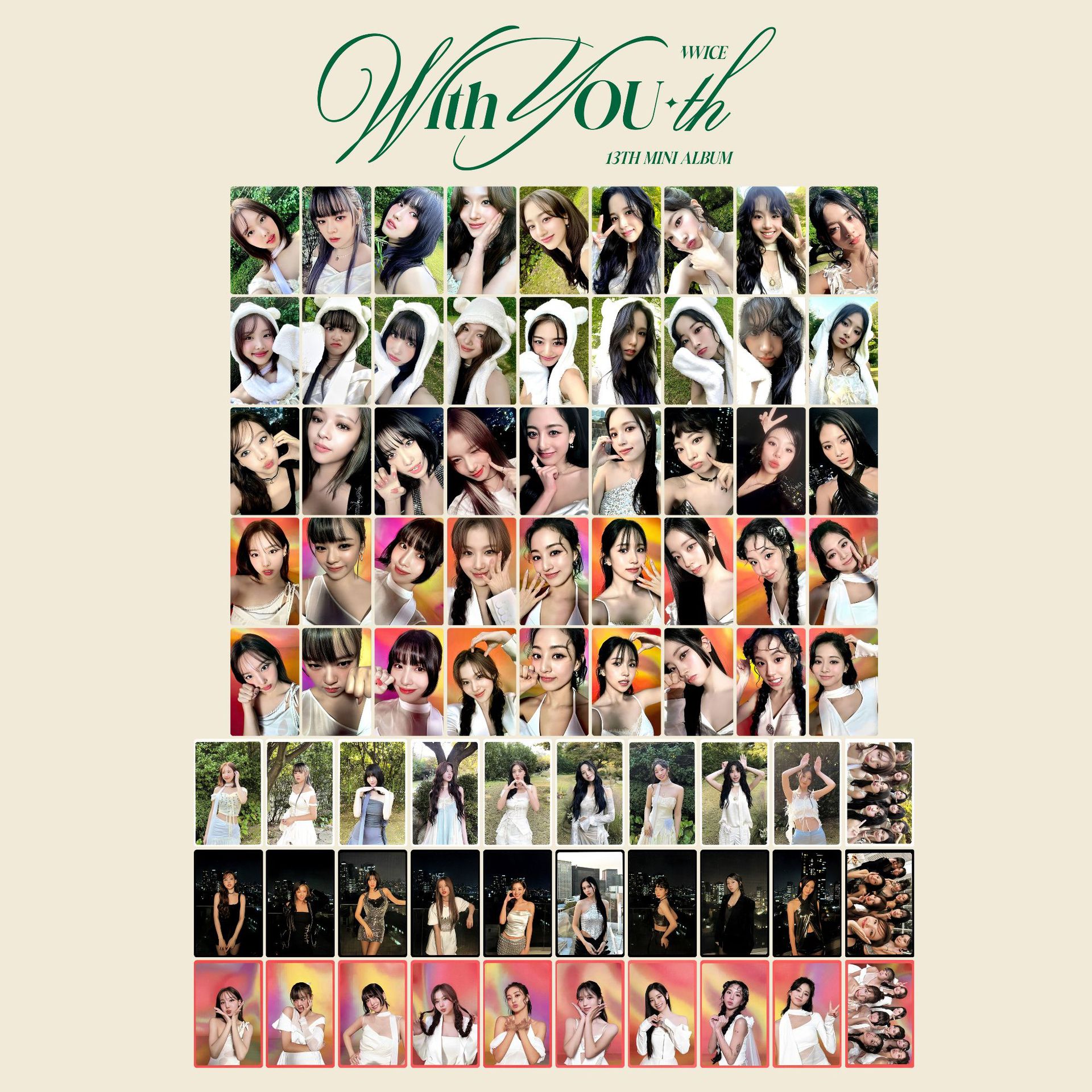 Twice Mini 13 "With YOU-th" Album Little Karina Lian, Yu Dingyan, Hiping Tao,