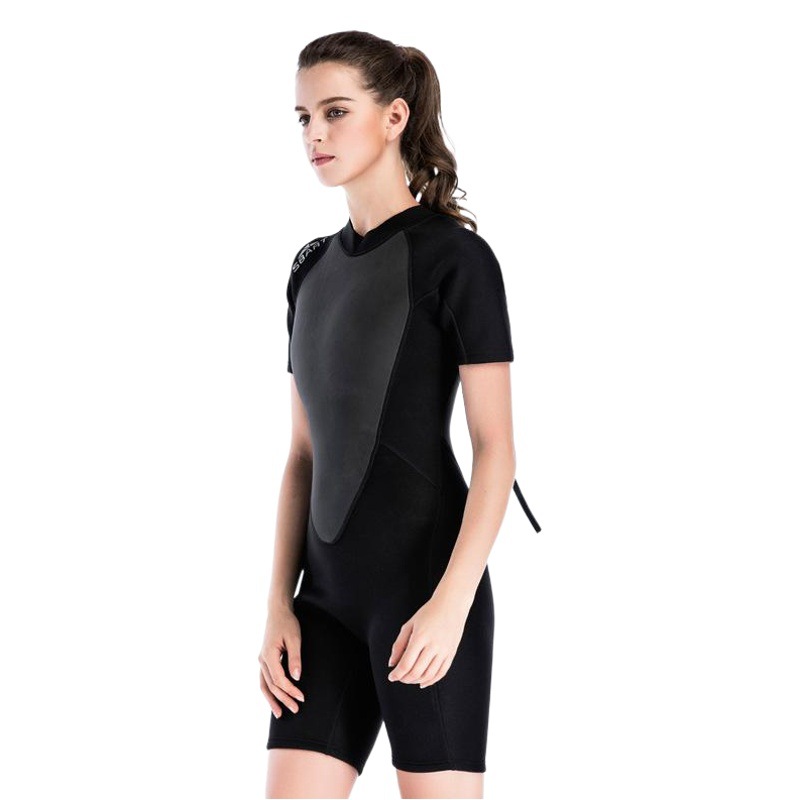 Shabbat Diving Suit Women's Long-sleeved One-piece 2mm Thickened Warm Winter Snorkeling Suit Deep Sea Winter Swimwear Surfer Suit