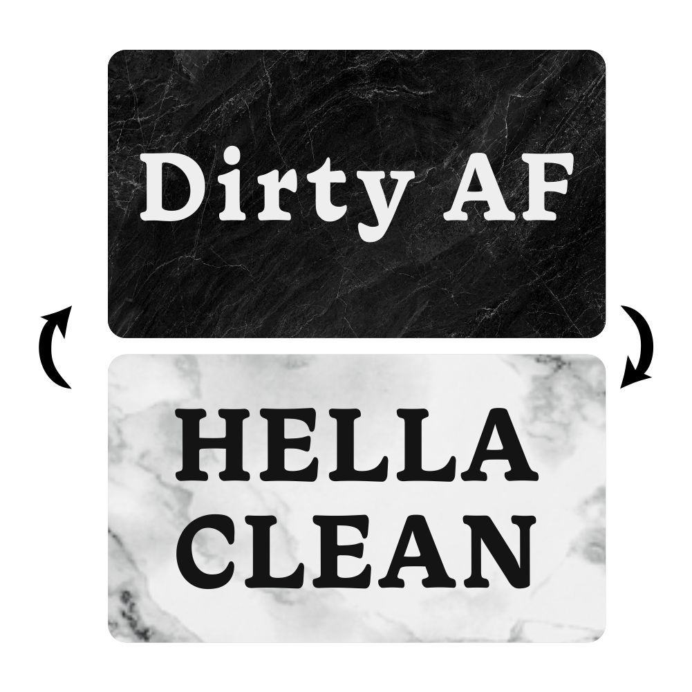 Picture of dirty clean magnetic refrigerator stickers for cross-border foreign trade new kitchen dishwasher refrigerator decoration magnetic stickers