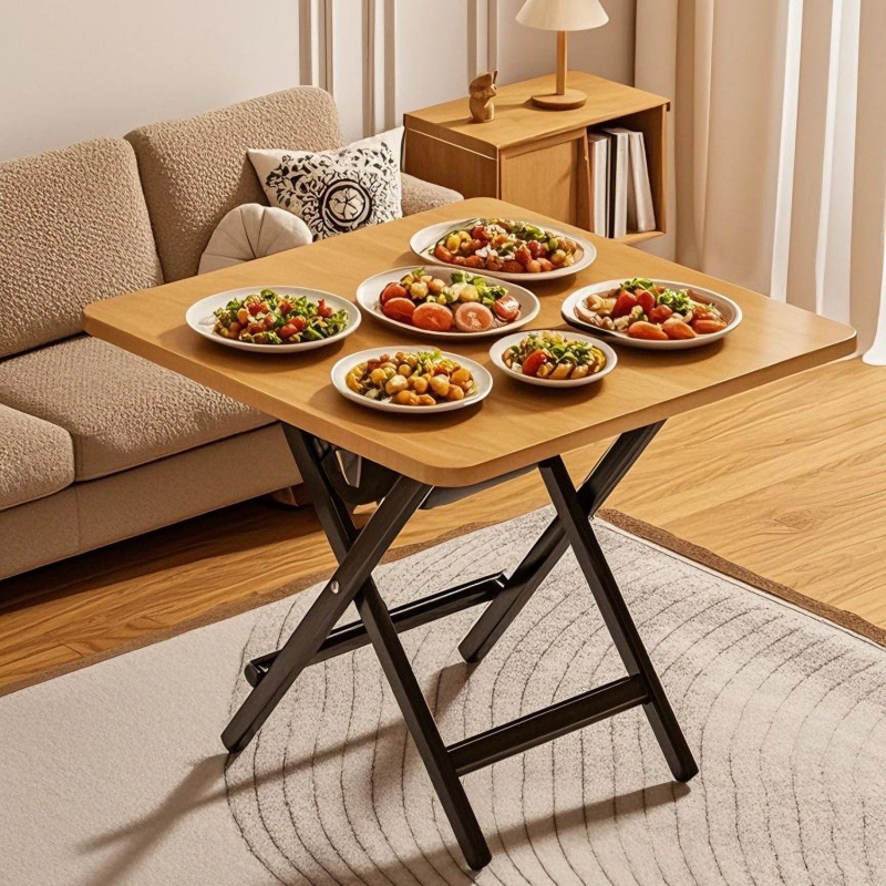 Folding Table Simple Small Square Table Household Folding Dining Table Dining Table Portable Square Dining Table Simple Table Wholesale