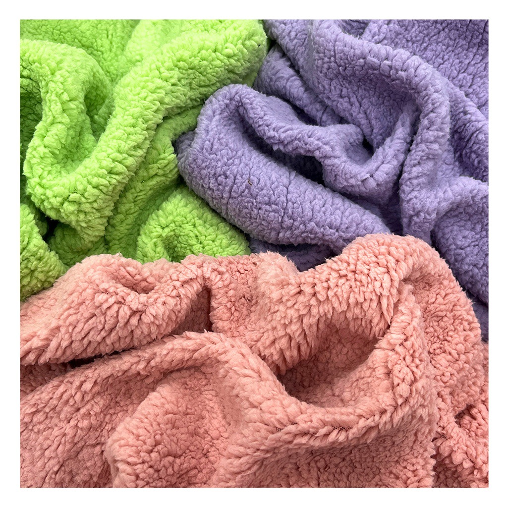 Spot Thickeneded Bubble Velvet Particle Fabric Clothing Blanket Composite Cloth Single-Sided Cotton Velvet Imitation Cashmere Fabric