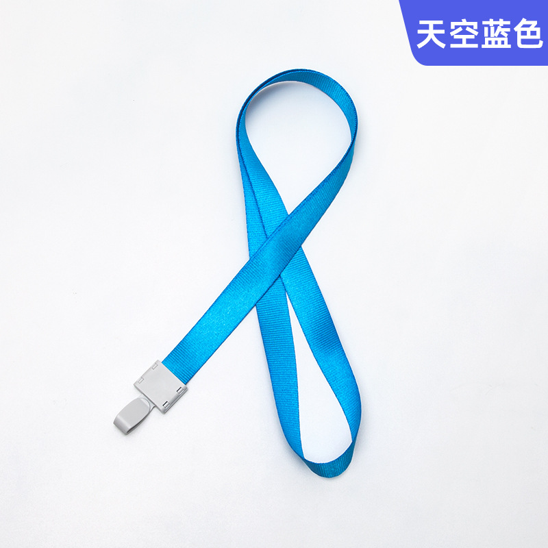 Picture of Spot Id Card Badge Lanyard Factory Brand Plastic Hook Exhibition Student Lanyard Hanging Neck Rope Work Card Rope Wholesale