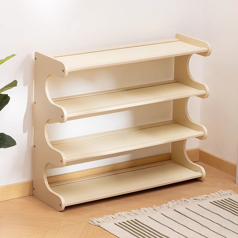 Simple Shoe Rack for Home Entrance Multi-Layer Dust-Proof Entry Shoe Rack with Door Shoe Cabinet High Vertical Integrated Storage Rack