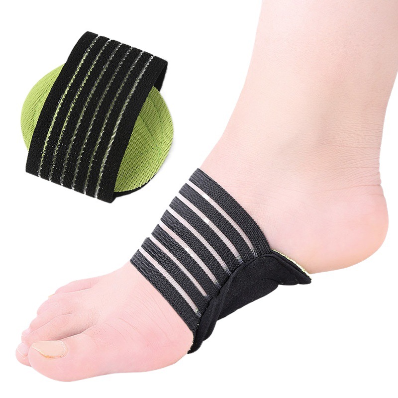 Cross-border thin green black foot pad bandage slip-on flat foot foot arch support insole factory wholesale