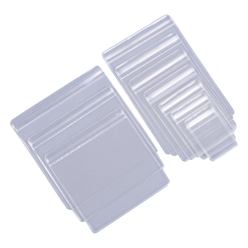100 Pieces Per Pack Pvc Jewelry Storage Bags Earring Jewelry Bags Plastic Self-Sealing Jewelry Bags Self-Sealing Bags Three-Sided Sealing