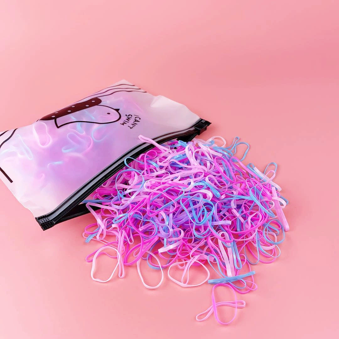 Picture of Children's Hair Rope Disposable Rubber Band Girls' Baby Strongly Pull Constantly Boxed Small Hair Rings Do Not Hit Hair Rope