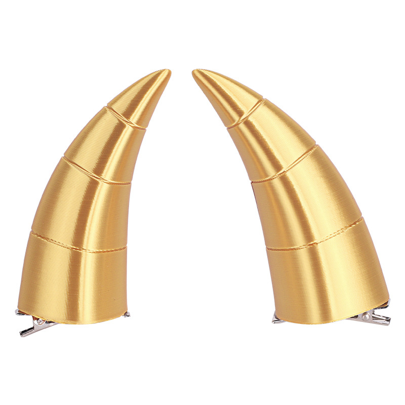 Picture of cosplay Universal Black Devil Horn Horn Halloween Headwear Accessories Props Cos Anime Hairpin 3D Headwear