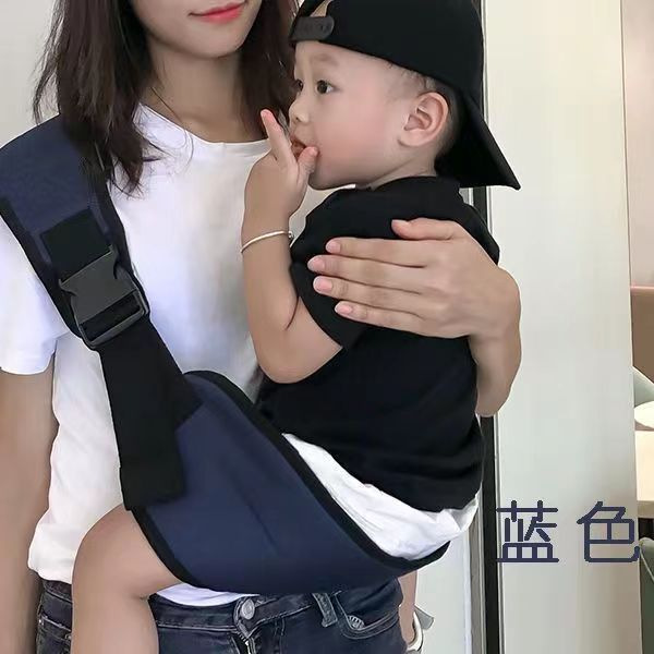 Picture of Baby shoulder strap newborn baby 1-year-old children's waist stool 2-year-old children's shoulder towel front holding baby holding gadget
