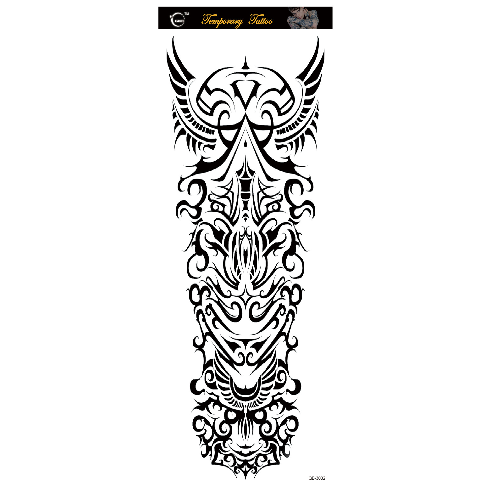 Picture of Large Flower Arm Tattoo Sticker Full Arm Waterproof Tattoo Temporary 400 Optional Full Arm Tattoo Sticker