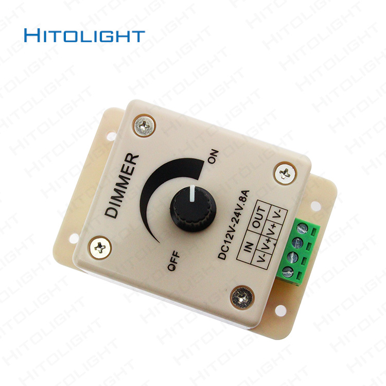 Picture of Xilai lamp 8A knob monochrome dimmer monochrome led light bar light with module switch brightness dimming controller