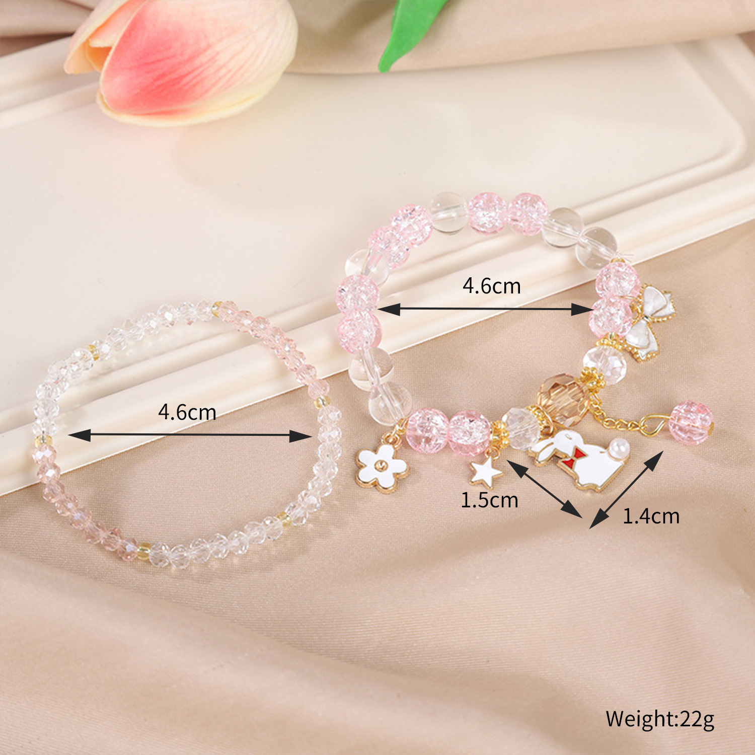 Picture of Children's Bracelet Bracelet Bracelet Beaded Crystal Women's Cute Students Girls' Bracelet Children's Gift
