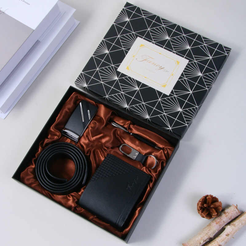 Picture of Cross-Border High-End Gift Business Suit Valentine's Day Gift Keychain Pen Cufflinks Wallet Belt Opening Souvenir