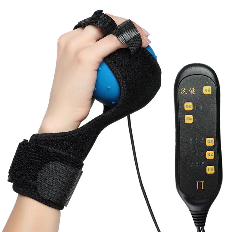 Upgraded finger rehabilitation training hot compress electric massage ball hemiplegia hand exercise equipment grip ball grip device