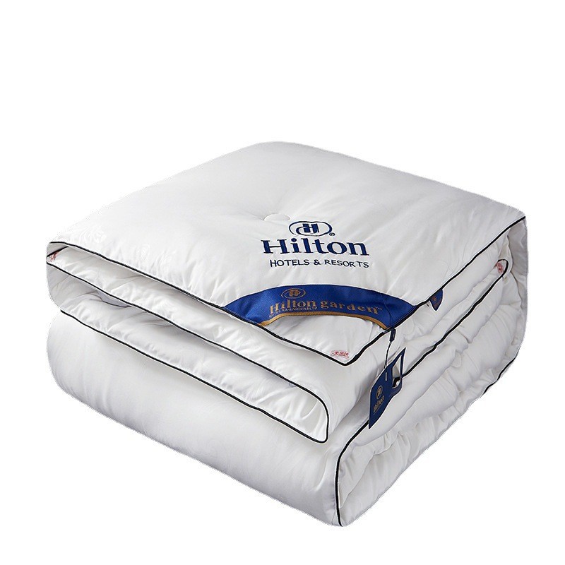 Picture of Hilton Doubletree Silk Cotton Quilt Hotel Feather Velvet Spring, Autumn and Winter Quilt Core Can Be Used in All Seasons, Same Style as Hotel Quilt