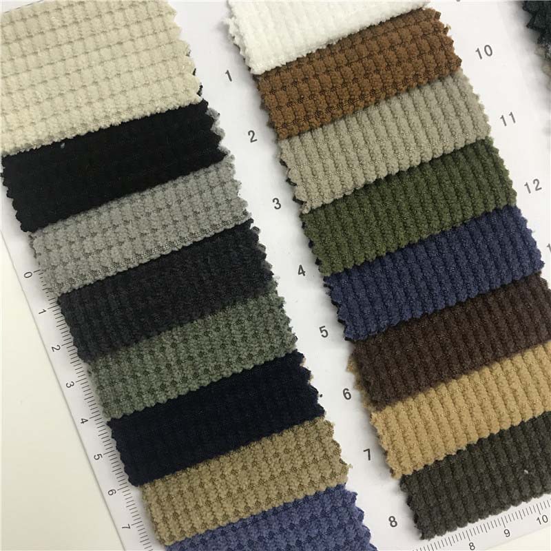 Small waffle corduroy/reactive dyeing 33 color spot supply fashion casual fabric 365612