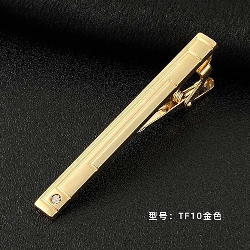 Picture of Men's Tie Clip Manufacturer Direct Sales Yiwu Cross-Border Business Metal Tie Clip Tieclips Bow Tie Business Style