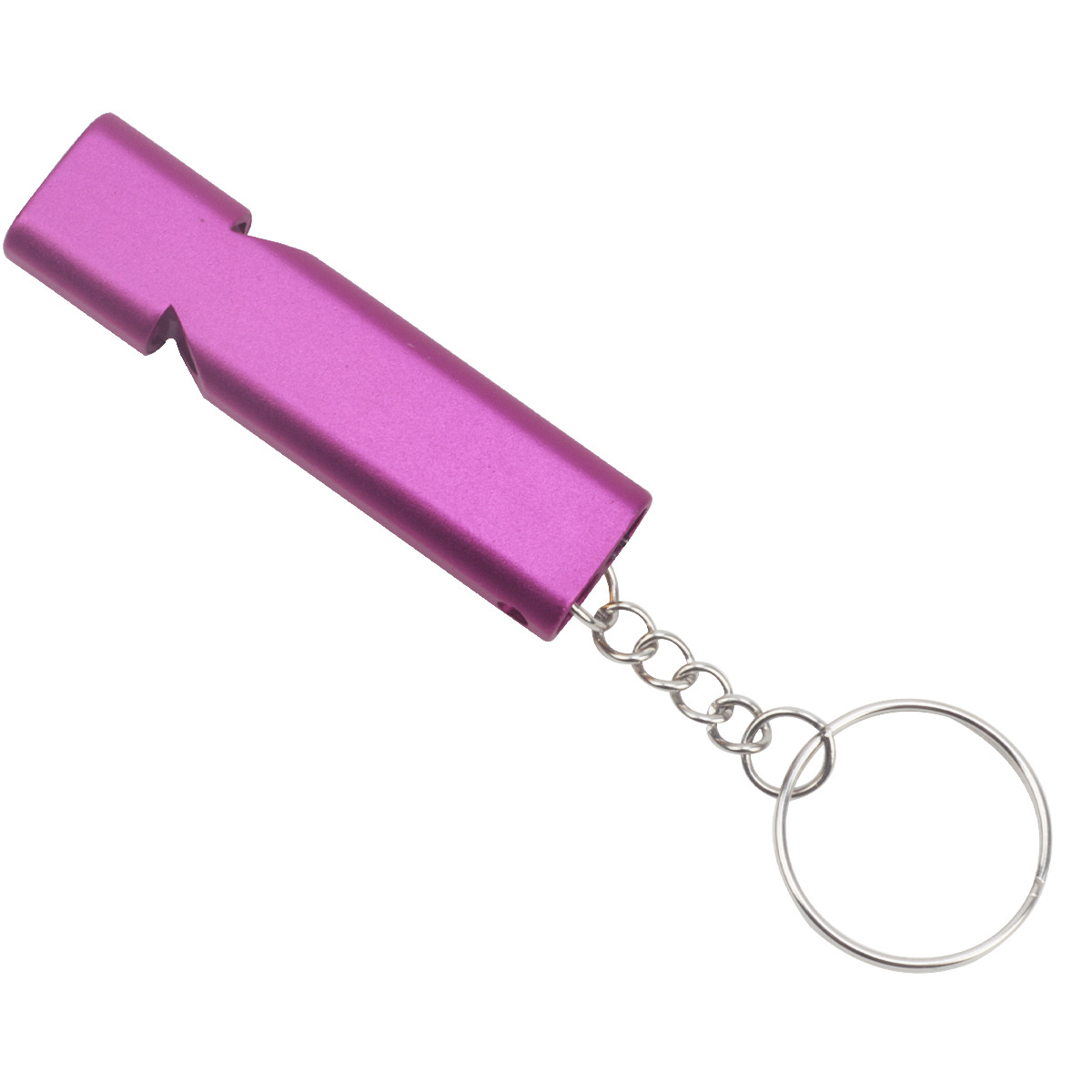 Picture of Cross-border flat aluminum alloy dual-frequency survival whistle double-tube outdoor survival rescue whistle equipment high-frequency whistle
