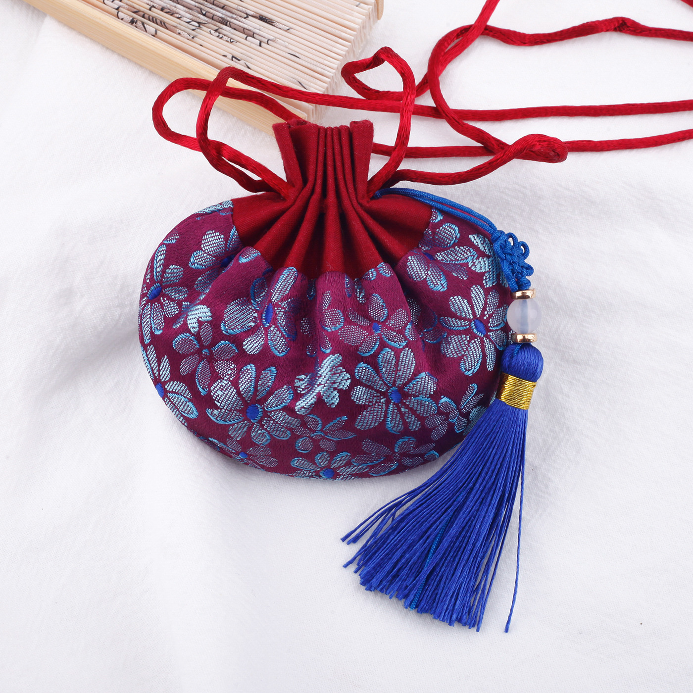 Picture of Carry-on antique sachet sachet empty bag Dragon Boat Festival Wormwood sachet Chinese style purse Hanfu accessories manufacturers