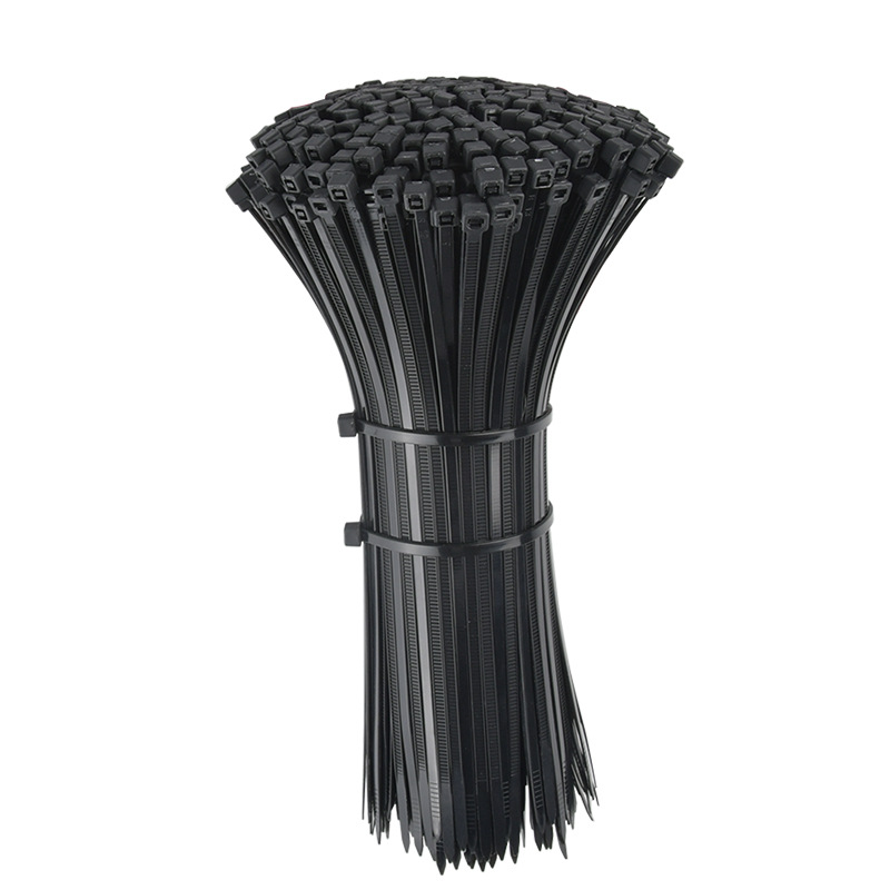 Picture of Factory Wholesale Self-Locking Nylon Cable Ties 4*200 Cable Ties 100 Pieces Per Pack Black and White Red Yellow Blue Green Orange Purple Pink