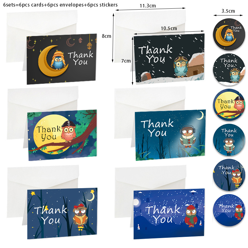 Picture of Holiday greeting card Christmas New Year Amazon THANK YOU card envelope sticker set