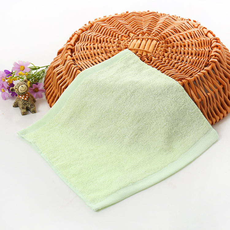 Picture of Bamboo fiber white square towel kindergarten small square towel wash children's handkerchief small handkerchief handkerchief absorbent small towel wholesale