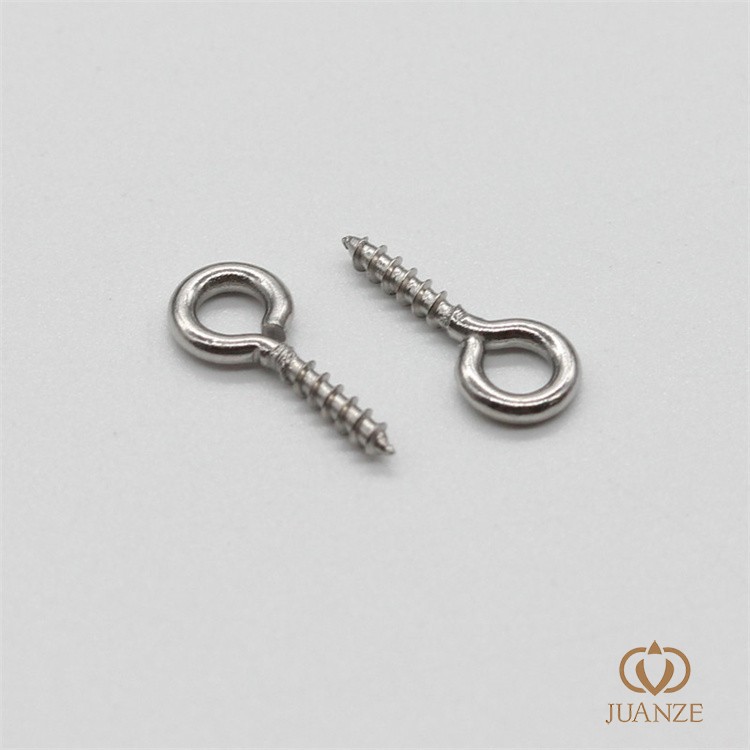 Picture of Stainless steel sheep's eye nail diy beaded jewelry accessories sheep's eye nail sheep's horn nail hole bead pendant button blind box material