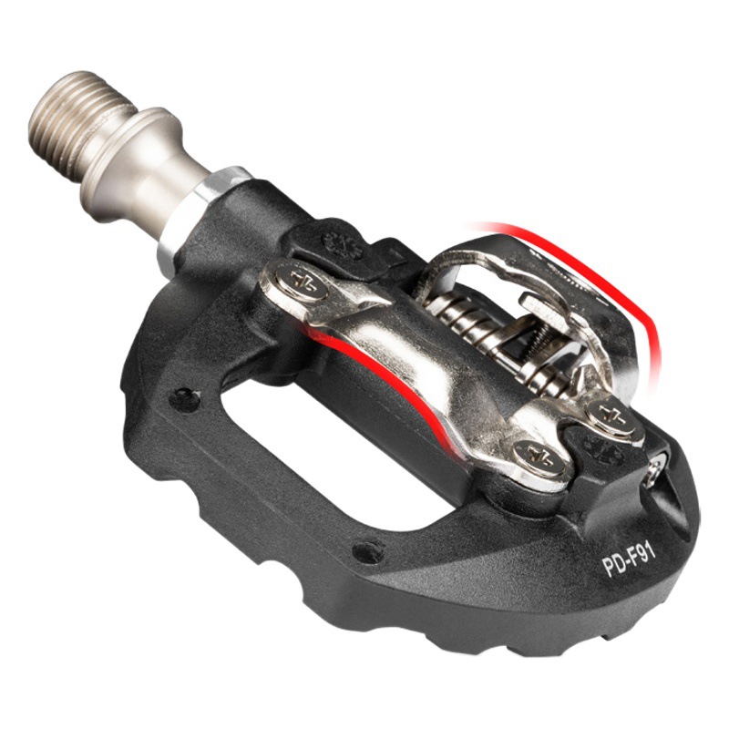promend bicycle nylon lock pedal mountain bike Peilin bearing self-locking lock pedal bicycle accessories