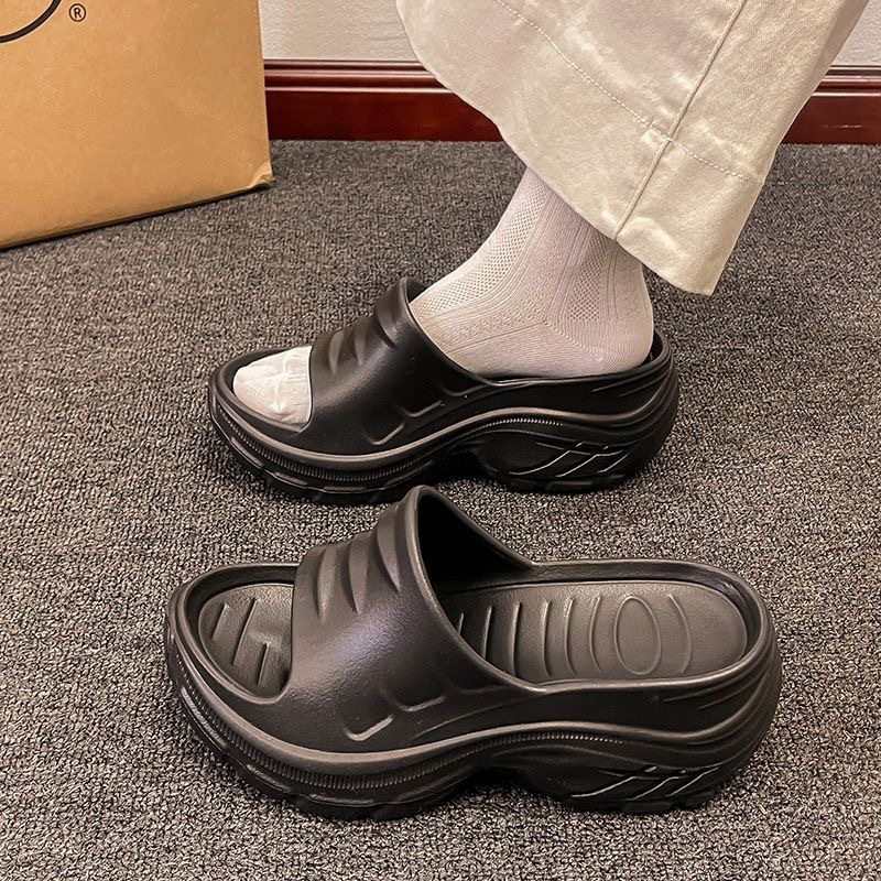Fashion Sandals for Women, Eva Slippers for Women, Summer Outer Wear, Flip-Flops, Women's Beach Shoes, Thick-Soled Home Sandals and Slippers