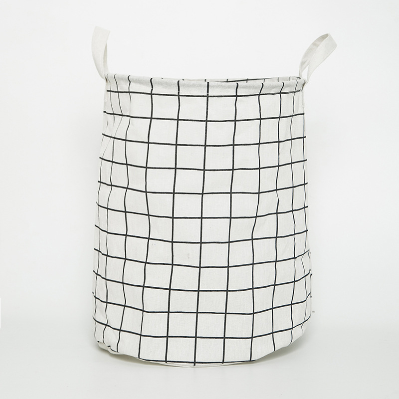 Picture of Nordic style simple laundry basket fabric storage basket home laundry basket dirty clothes storage basket bathroom laundry basket