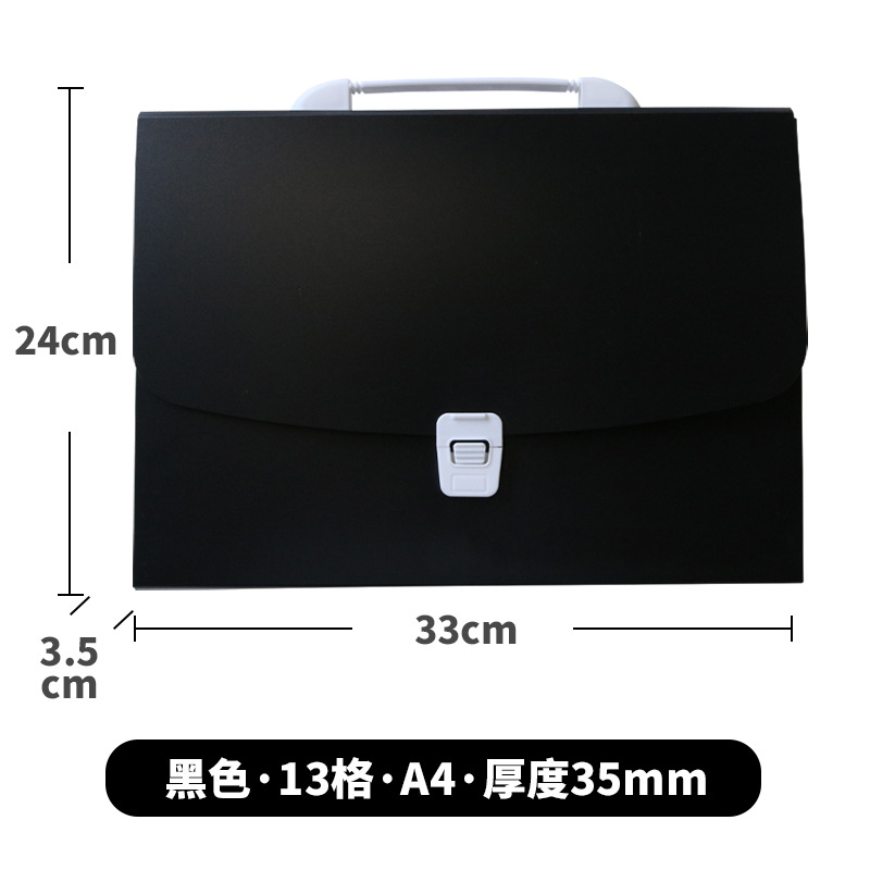 Picture of Sanqi PP13 portable organ bag multi-layer file bag A4 folder student handbag storage file bag