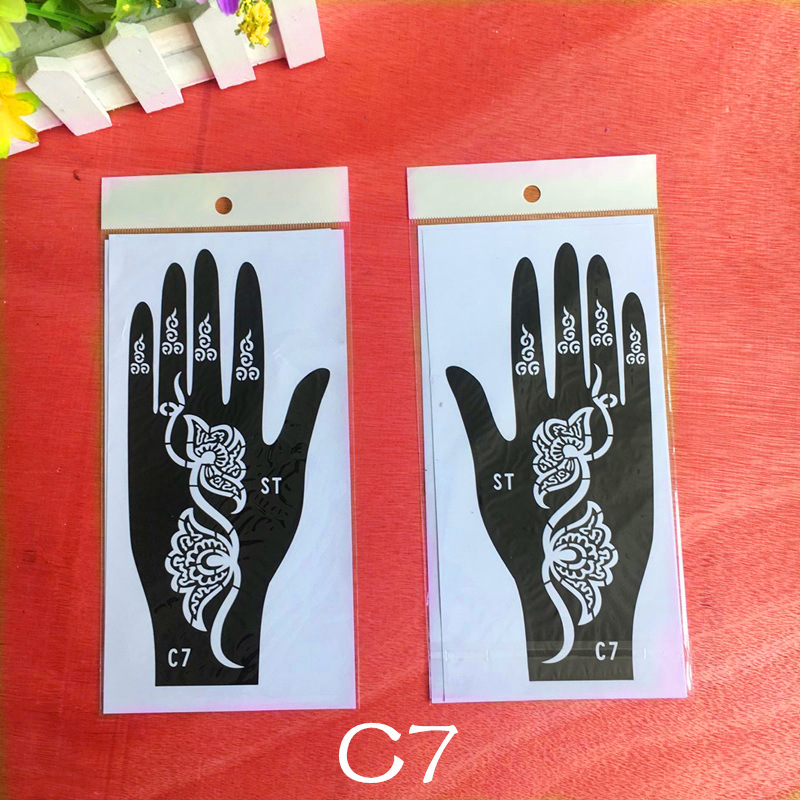 Picture of Dark Wind Hand Tattoo Palm Tattoo Template Hand Simulation Temporary Sticker Beautiful Original Hand Tattoo