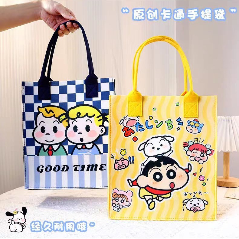 Felt Bag Souvenir Cartoon Tote Bag Baby's First Birthday Hundred-Day Banquet Return Gift Bag Felt Bag Carefully Selected Handmade