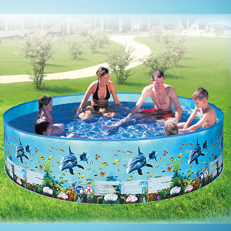 Picture of Amazon Cross-Border Large Outdoor Inflatable Swimming Pool Round Foldable Home Pool Children's Paddling Pool Wholesale
