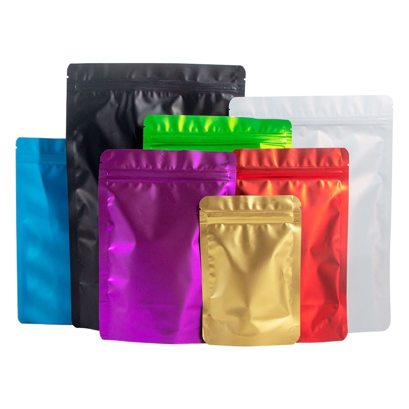 Color aluminum foil bag aluminized self-sealing plastic bag metal sealed bag thickened split tea bag packaging spot