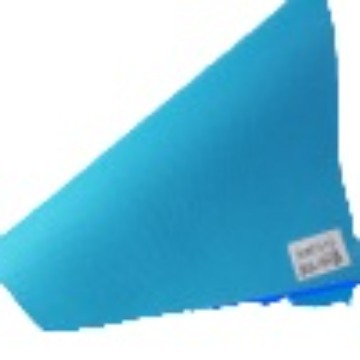 Picture of Oxford leather 600D6*6 plain PVC lake blue pet supplies schoolbag handbag leather