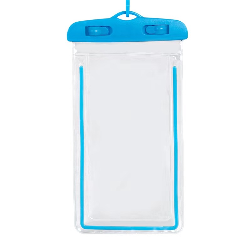 Picture of Floating Touchscreen Swimming Equipment Mobile Phone Case Outdoor Mobile Phone Waterproof Bag Luminous PVC Transparent Sealed Diving Case